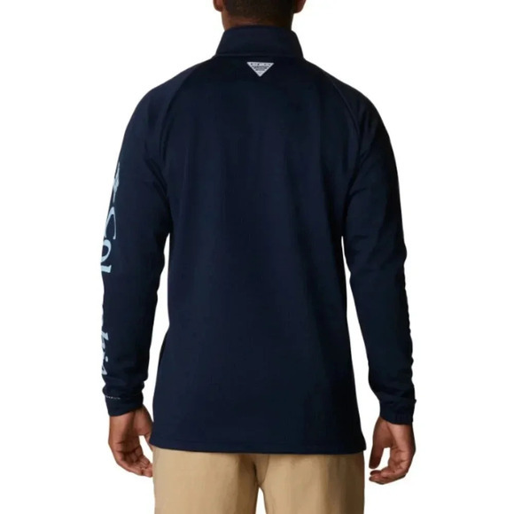 COLUMBIA Men's North Carolina Tar Heels Navy Quarter-Zip Pullover XXL - Picture 4 of 13